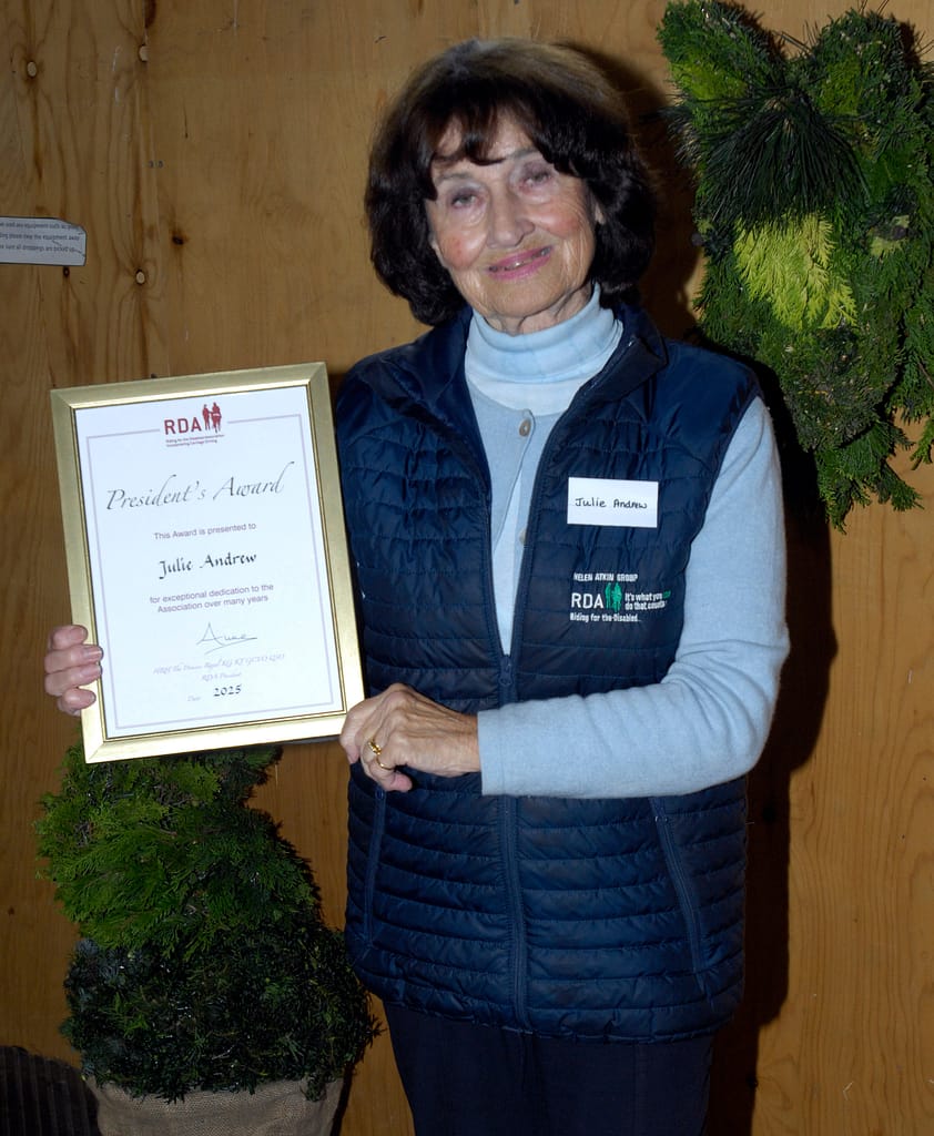 person holding an award